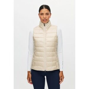 89th + Madison Quilted Puffer 90 % Down Vest Lightweight Cloud Dancer Women's L